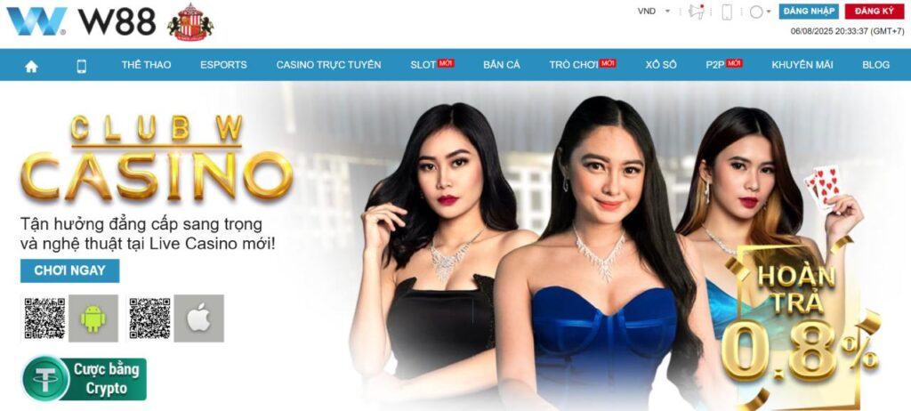 Nha cai ca cuoc casino truc tuyen W88