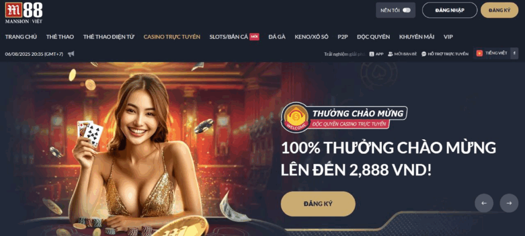 Nha cai ca cuoc casino truc tuyen M88