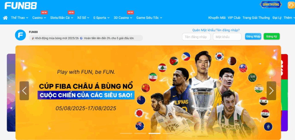 Nha cai Fun88 - Gioi thieu