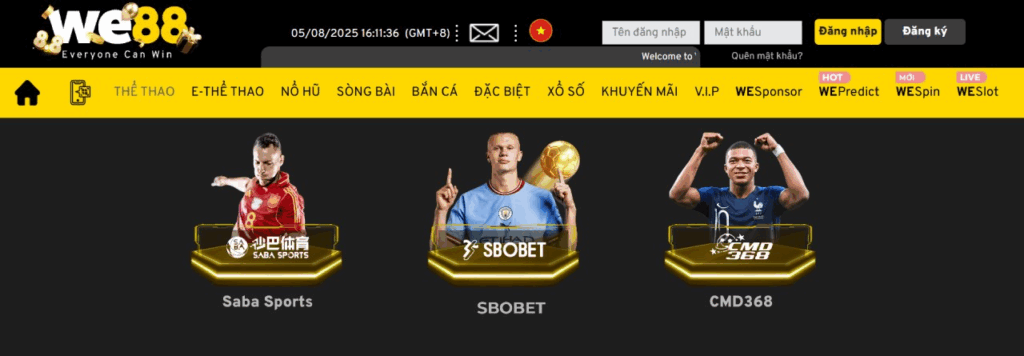 Nha cai We88 - The thao